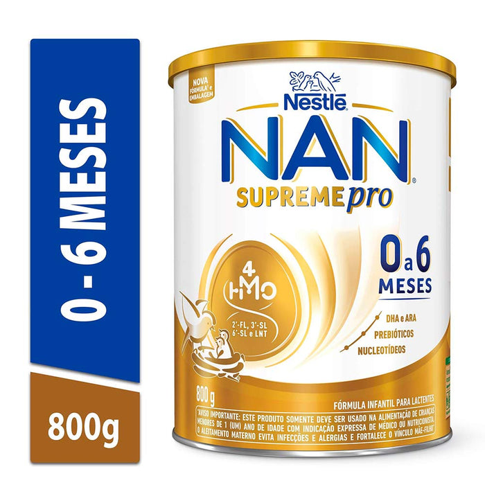 Nan Supreme Pro 0 a 6 meses Fórmula Infantil 800g - Nestlé