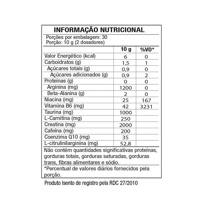 Pré Treino Legacy Xtreme Pre Workout Tropical Mango 300g - Blackskull