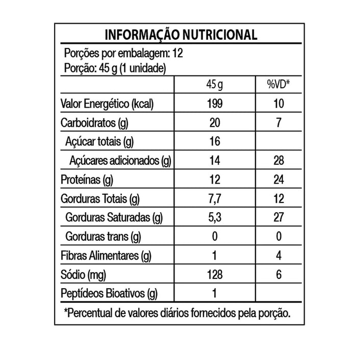 Barra de Proteina Whey Bar Morango com Chocolate 45g - Blackskull