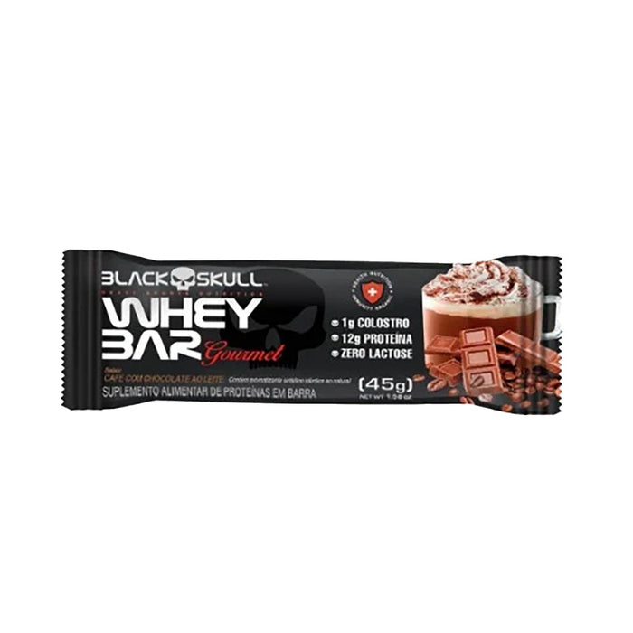Barra de Proteina Whey Bar Cafe com Chocolate 45g - Blackskull
