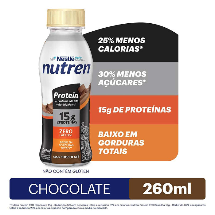 Benefícios Nutren Protein Chocolate 260ml - Nestlé