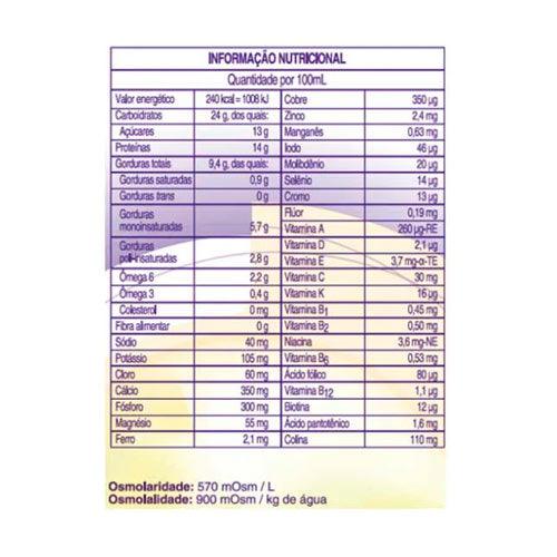 tabela nutricional Nutridrink Compact Protein Morango