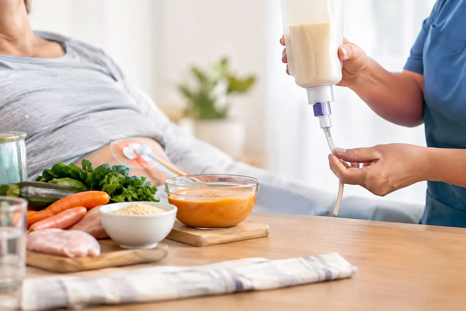 Como administrar dieta por gastrostomia com segurança