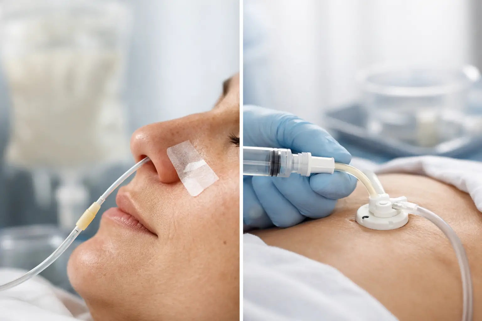 Sonda nasogástrica versus gastrostomia na nutrição