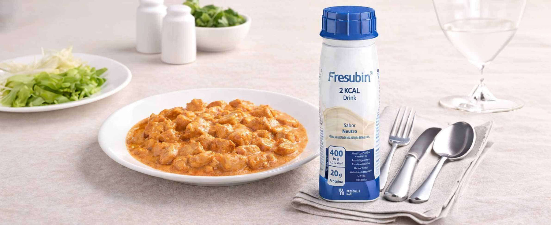 Fresubin 2 kcal Drink Neutro: Strogonoff de Frango