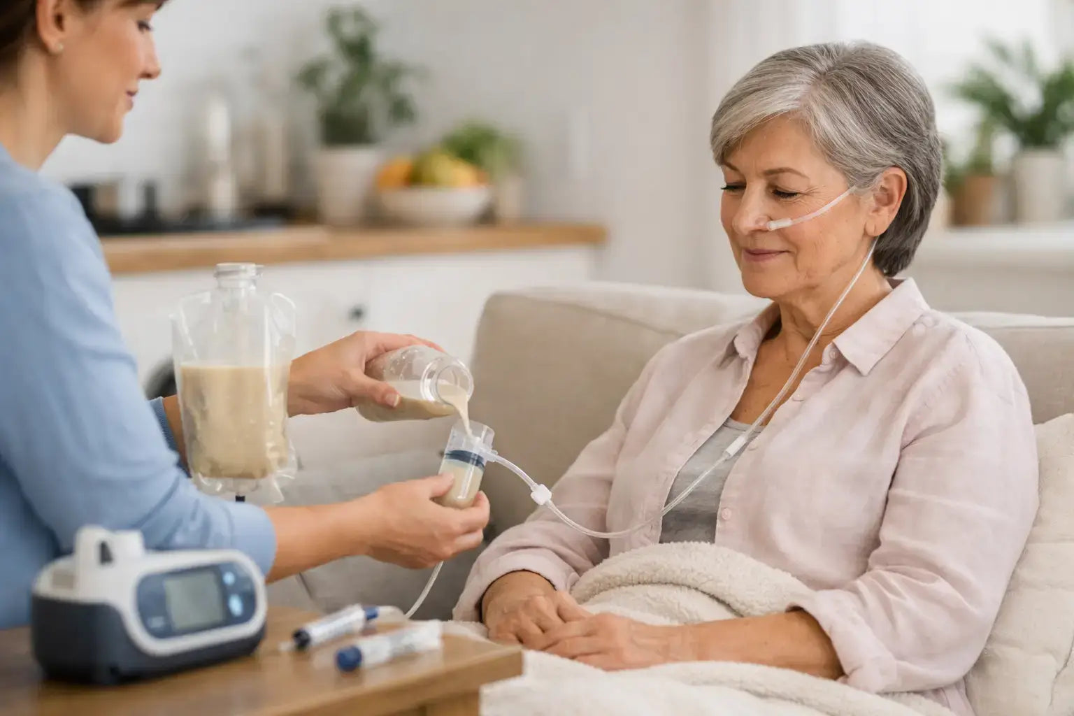 Como administrar dieta enteral em casa com segurança