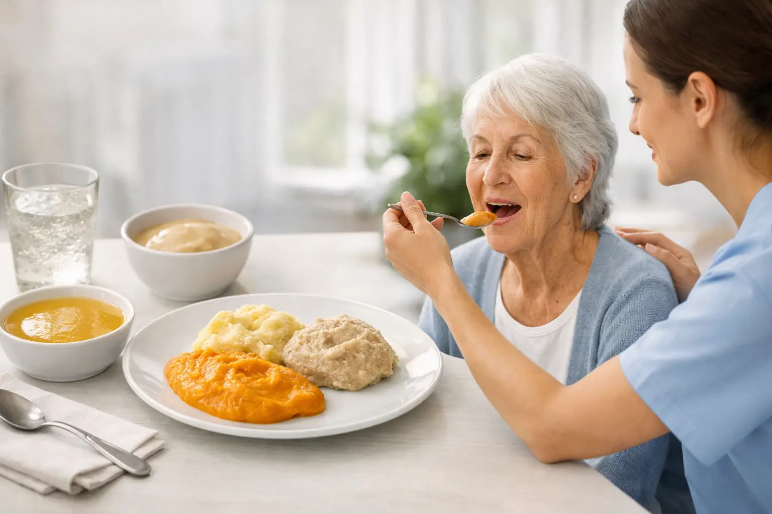 Como adaptar alimentação na disfagia com segurança