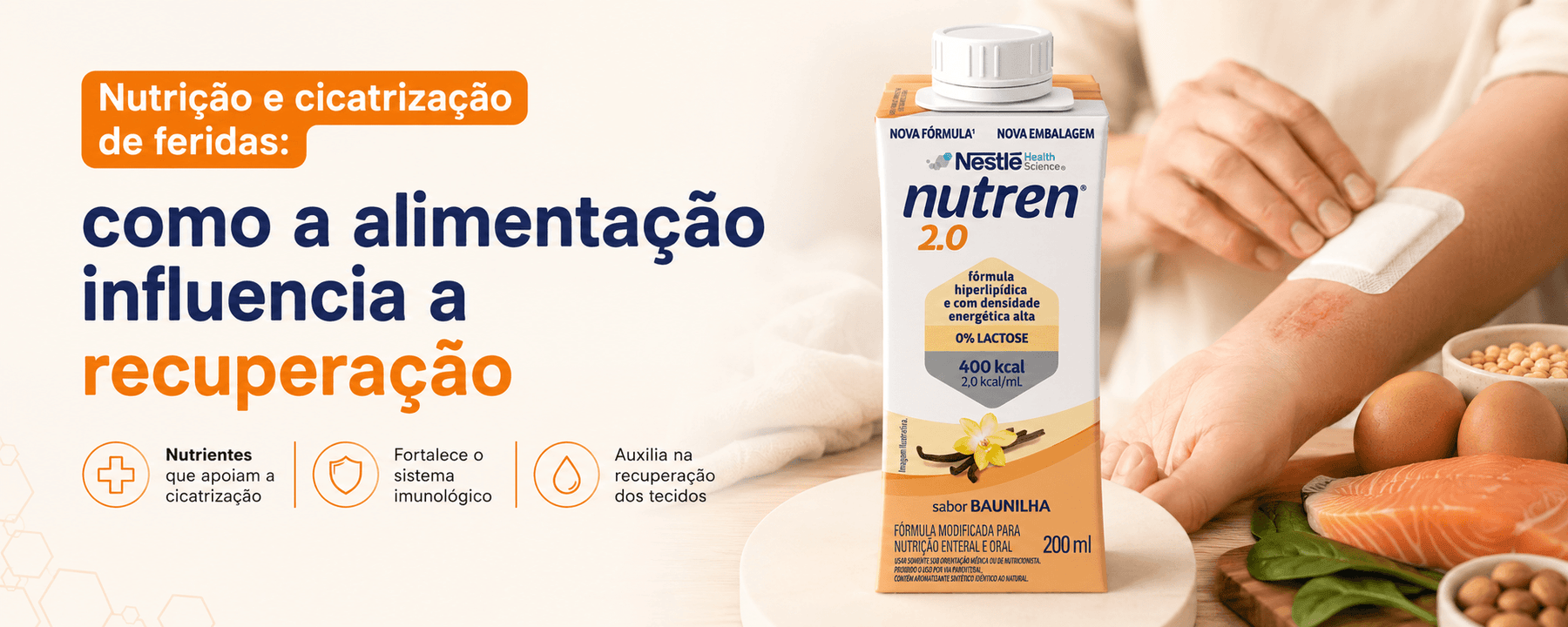 Nutrição e Cicatrização de Feridas: Como a Dieta Ajuda