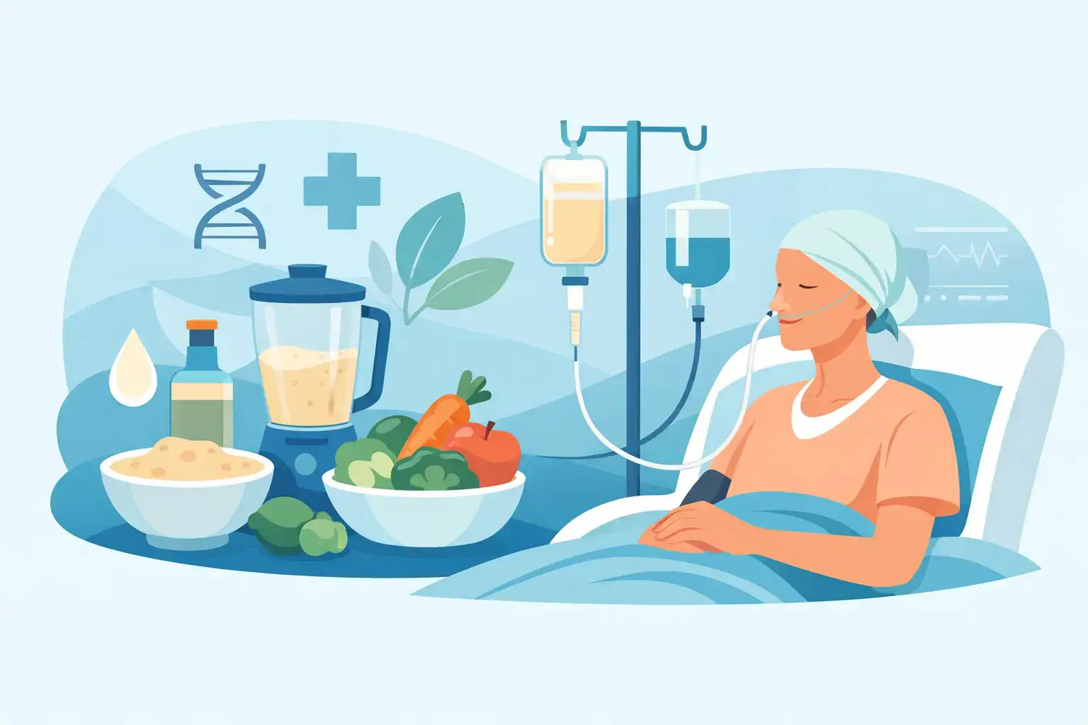 Nutrição enteral para paciente oncológico