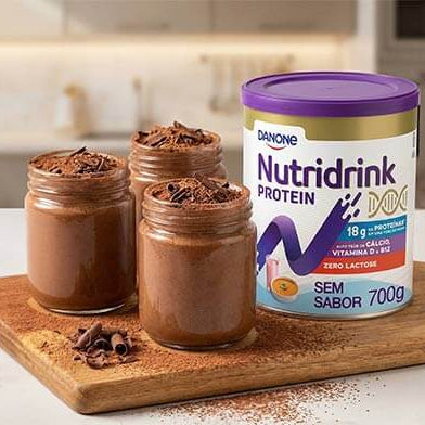 Mousse de Chocolate Proteico com Nutridrink Protein