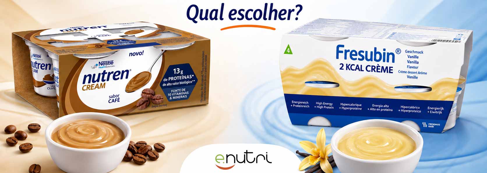 Nutren Cream vs. Fresubin Creme 2kcal: Qual escolher?