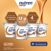 Alimento pronto para consumo Nutren Cream Sabor Café - Pack com 4 Unidades de 125g