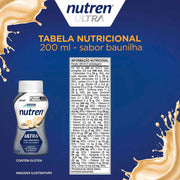 tabela nutricional Alimento pronto para consumo Nutren Ultra Baunilha 200ml