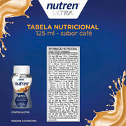 tabela nutricional completa Alimento pronto para consumo Nutren Ultra Café 125ml
