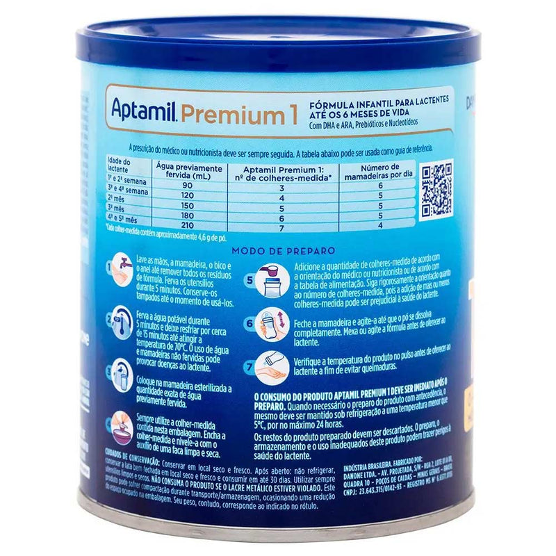 modo de preparo aptamil premium 1