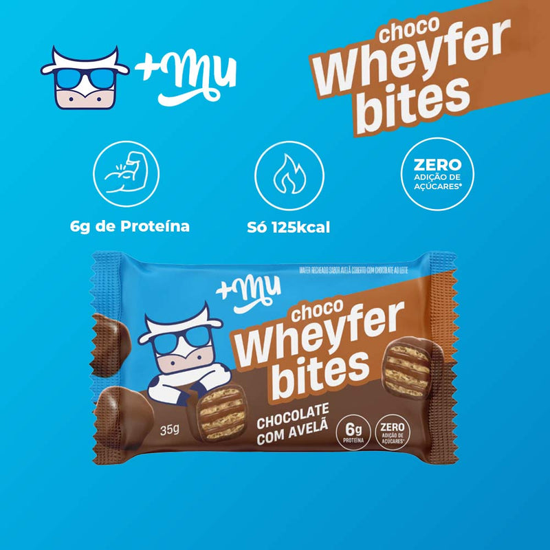 Chocowheyfer Bites Chocolate com Avelã - +Mu