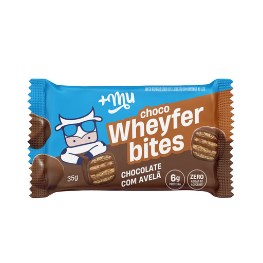 Chocowheyfer Bites Chocolate com Avelã - +Mu