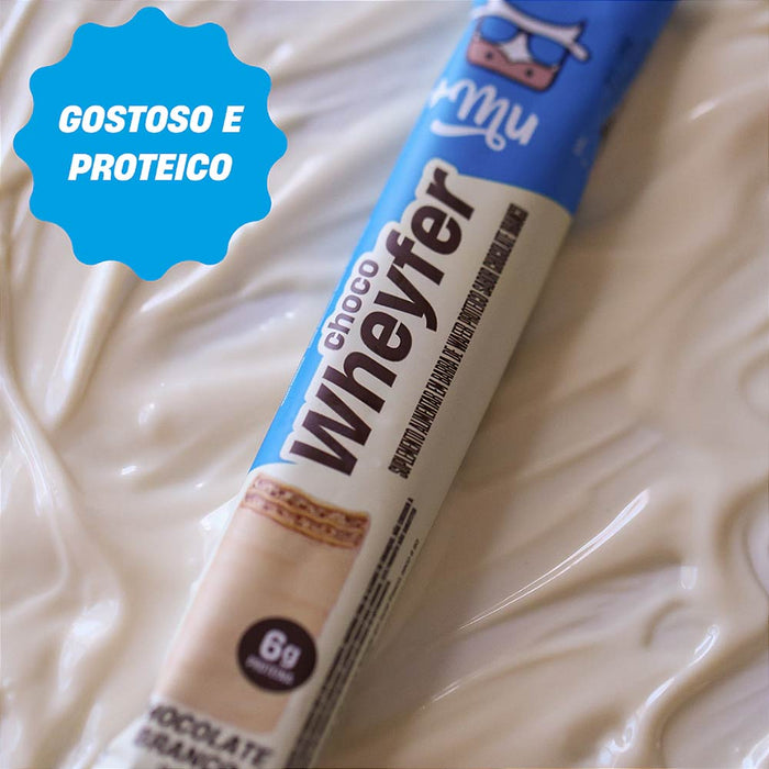 barrinha de proteina chocowafer chocolate branco mais mu