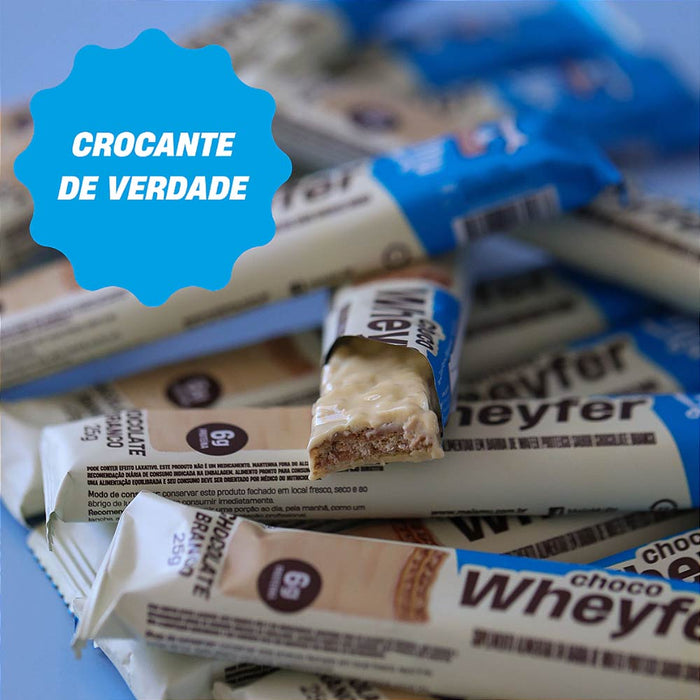 barrinha de proteina chocowafer chocolate branco mais mu