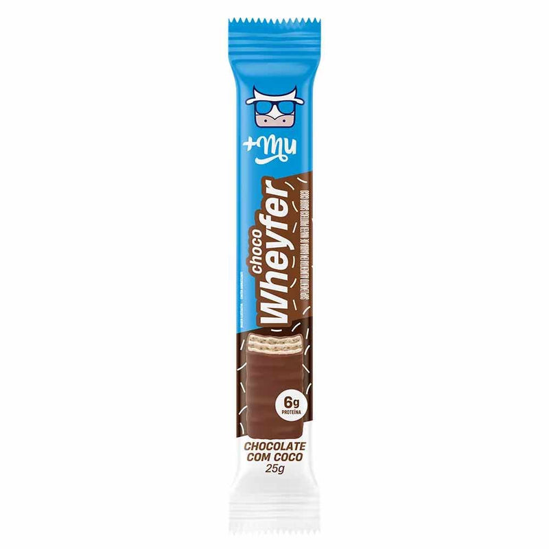 Chocowheyfer Chocolate com Coco 25g - +Mu