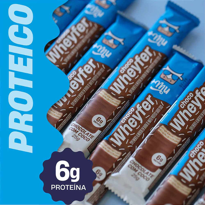 Chocowheyfer Chocolate com Coco 25g - +Mu