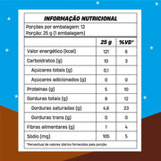 tabela nutriciona chocowheyfer Vegano Chocolate 25g - +MU