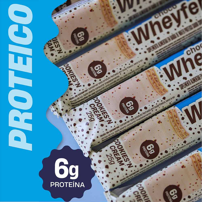 barrinha de proteina chocowheyfer cookies mais mu