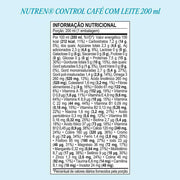 Nutren Control Café com Leite 200ml Nestlé - tabela de informação nutricional