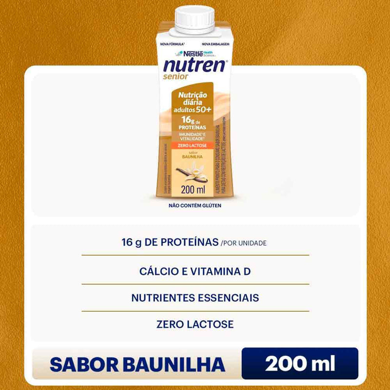 beneficios Complemento Alimentar Nutren Senior Baunilha 200ml