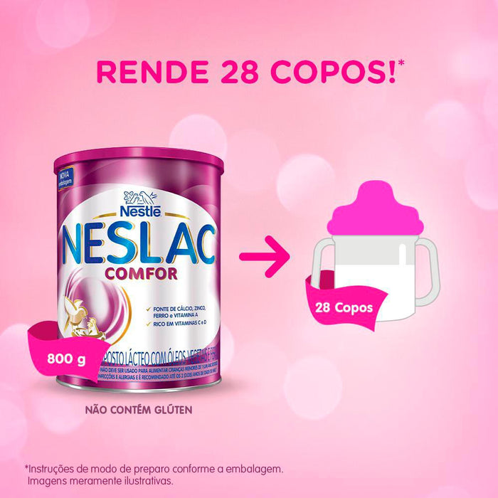 Neslac Comfor - 3 a 5 Anos 800g Composto Lácteo - Nestlé