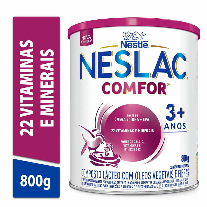 Neslac Comfor - 3 a 5 Anos 800g Composto Lácteo 