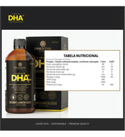 tabela nutricional Liquid DHA TG 150ml da Essential Nutrition
