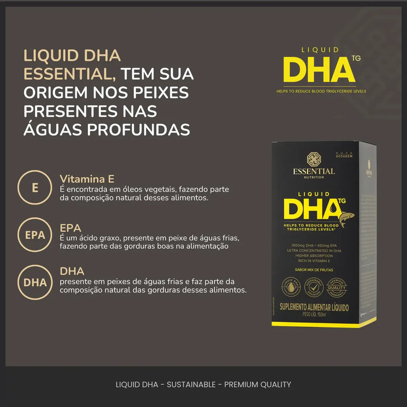 Liquid DHA TG 150ml da Essential Nutrition