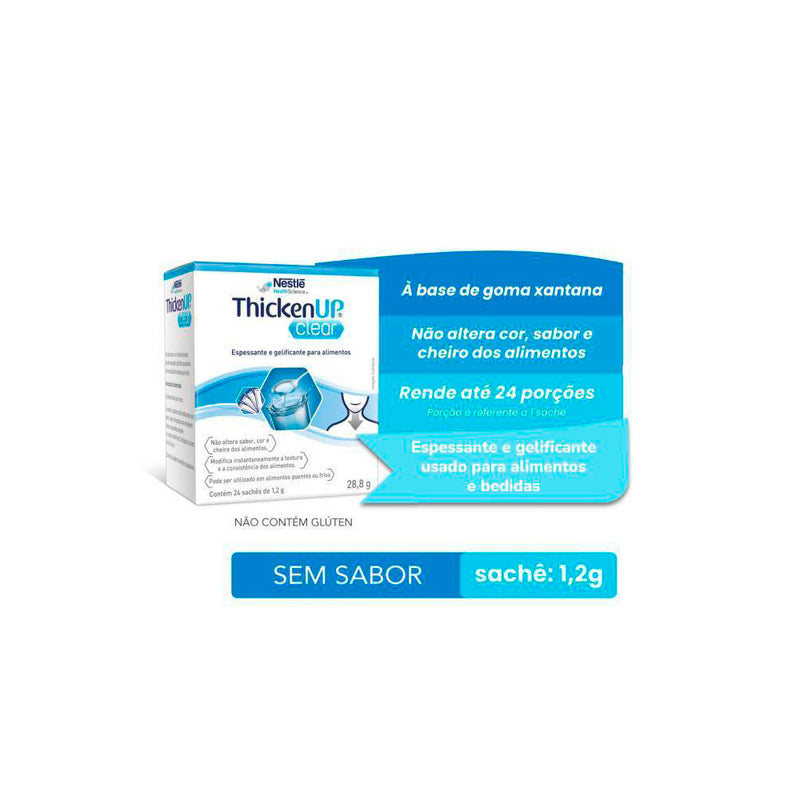 benefícios Thicken Up Clear Caixa com 24 Sachês de 1,2g - Nestlé