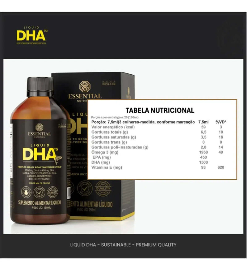 Liquid DHA TG 150ml - Essential Nutrition