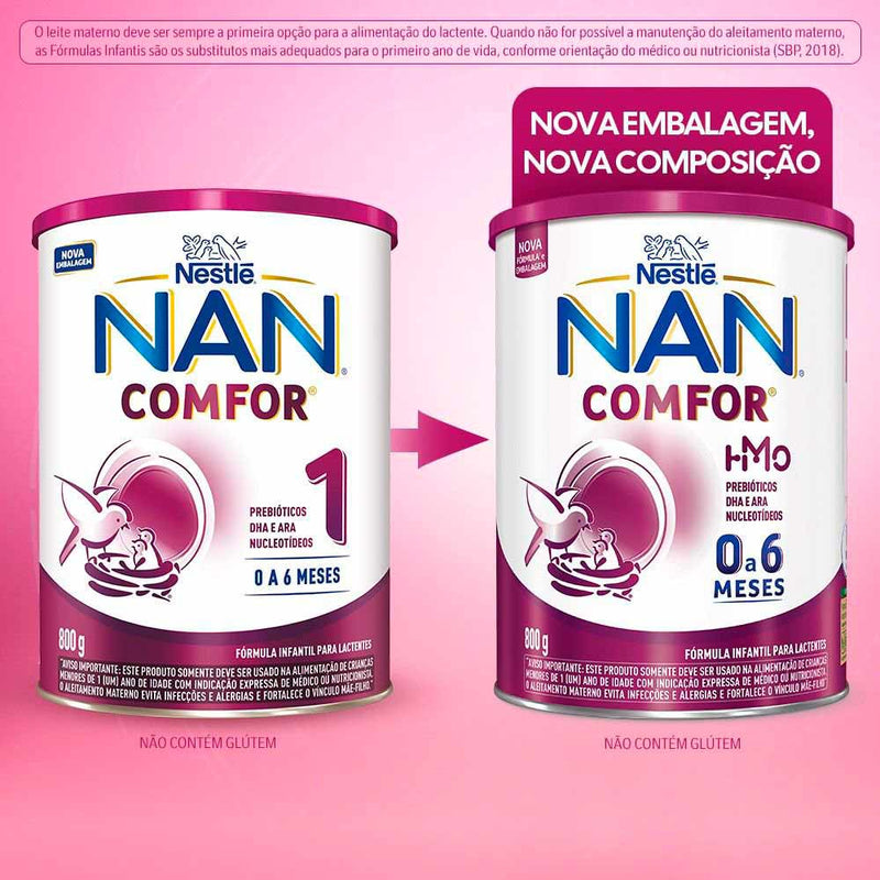 Nan Comfor Hmo - 6 a 12 Meses 800g Fórmula Infantil - Nestlé