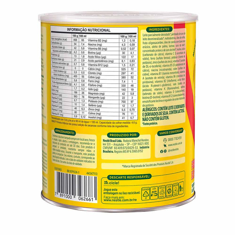 Ninho Primeira Infância - 1 a 3 anos 800g Fórmula Infantil - Nestlé