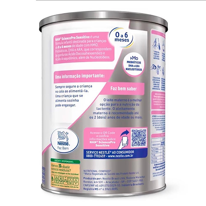 Nan Science Pro Sensitive HMO 800g Fórmula Infantil 