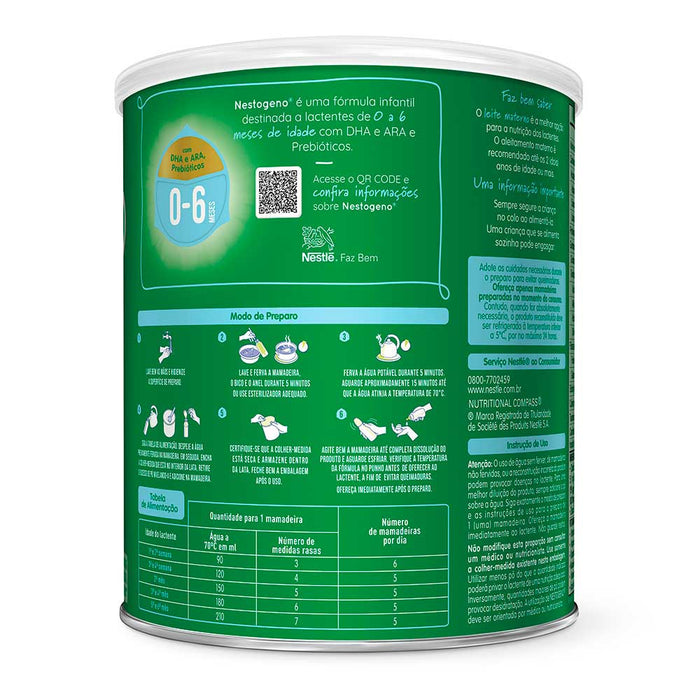 Nestogeno 1 - 0 a 6 Meses 400g Fórmula Infantil - Nestlé