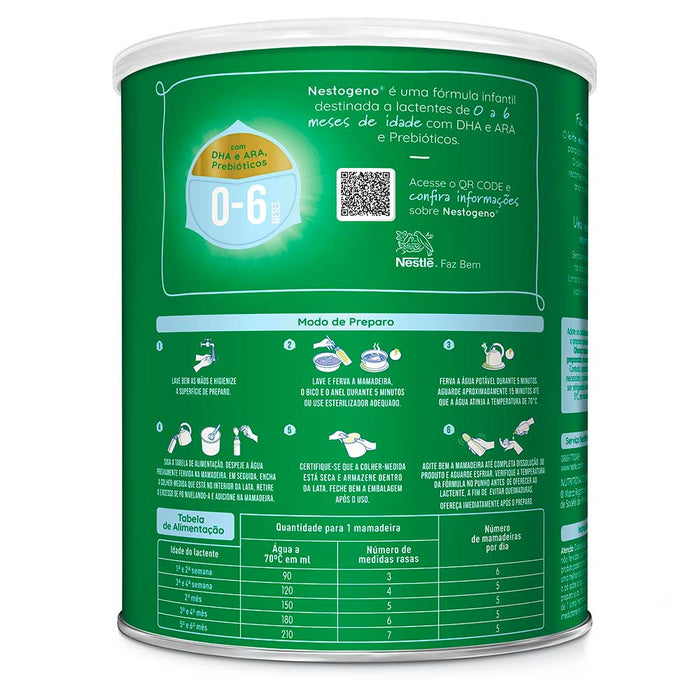 Nestogeno 1 - 0 a 6 Meses 800g Fórmula Infantil - Nestlé