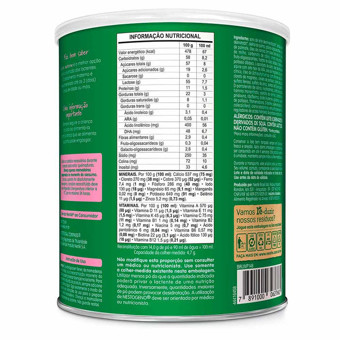 Nestogeno 2 - 6 a 12 Meses 800g Fórmula Infantil - Nestlé