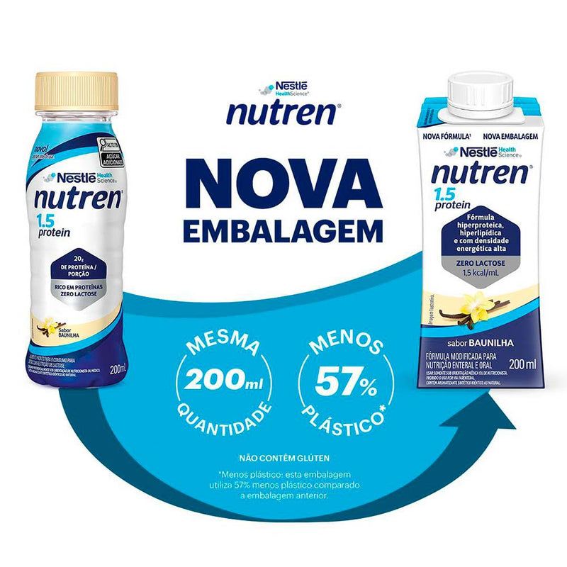 Nutren 1.5 Protein Baunilha 200ml - Nestlé