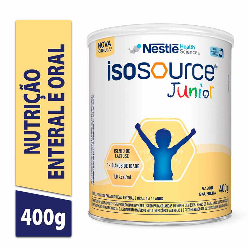Nutrição Enteral Isosource Junior Baunilha 400g