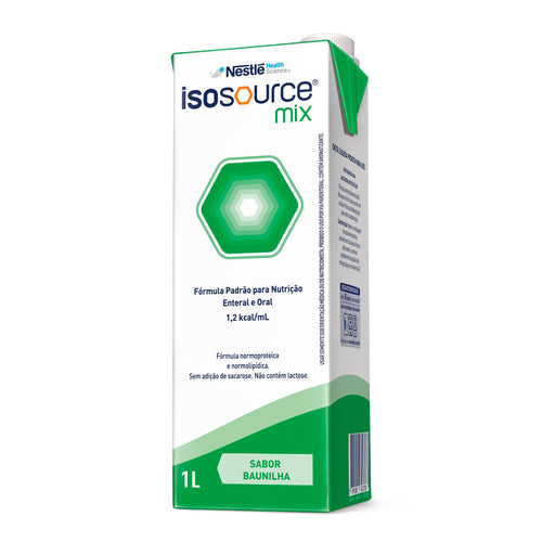 nutrição enteral e oral isosource mix baunilha