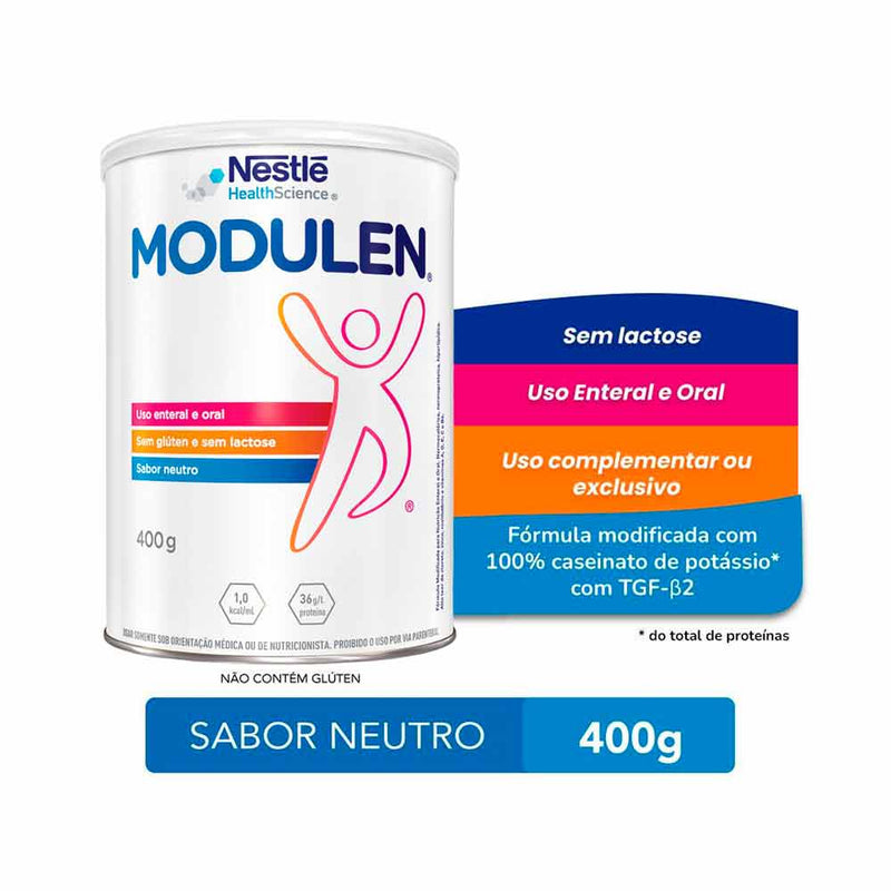beneficios Nutrição Enteral e Oral Modulen Neutro 400g