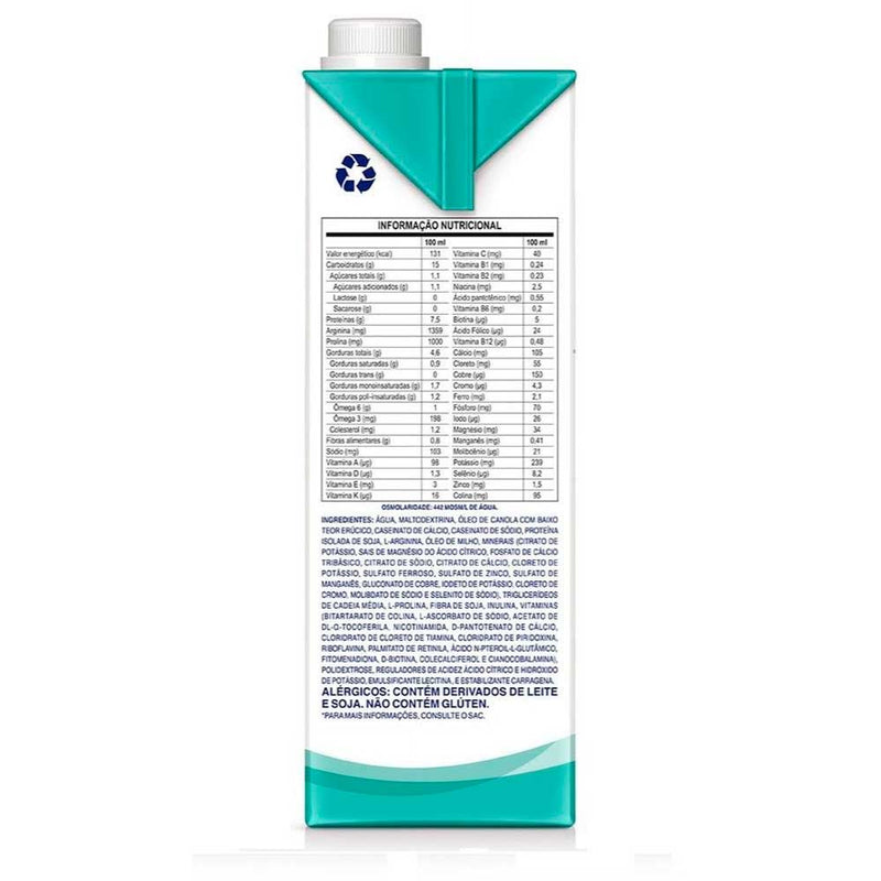 tabela nutricional Nutrição Enteral e Oral Novasource Proline Sem Sabor 1l