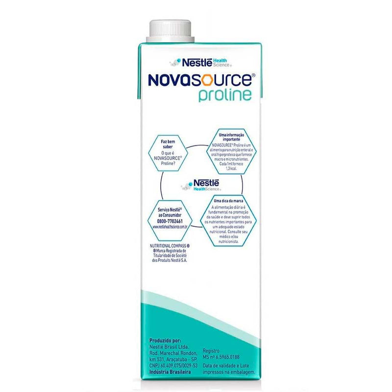 Nutrição Enteral e Oral Novasource Proline Sem Sabor 1l
