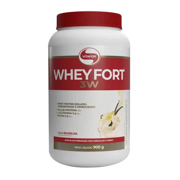 Whey Fort 3w Baunilha 900g - Vitafor