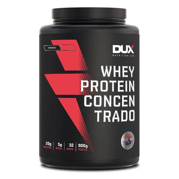 Whey Protein Concentrado Morango 900g - Dux Nutrition