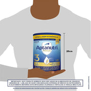 Aptanutri Premium 3 1,2kg Fórmula Infantil - Danone - tamanho da lata, 20 cm de altura